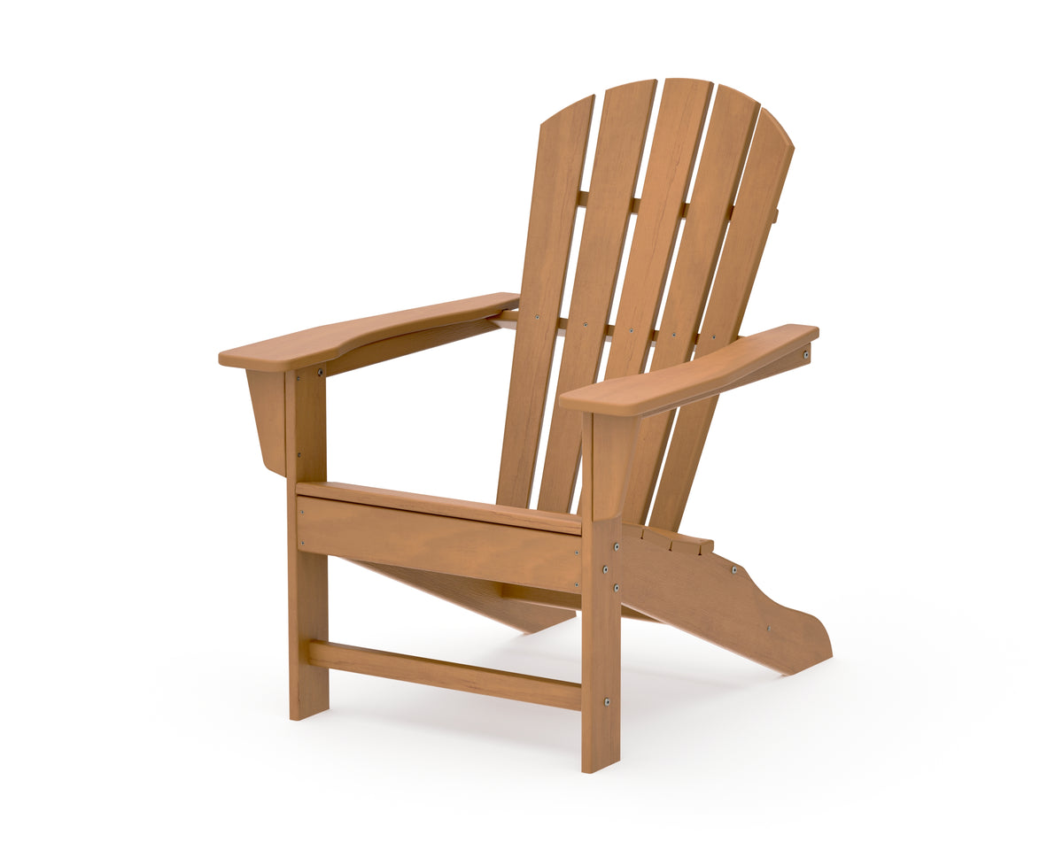POLYWOOD Palm Coast Adirondack Chair in Natural