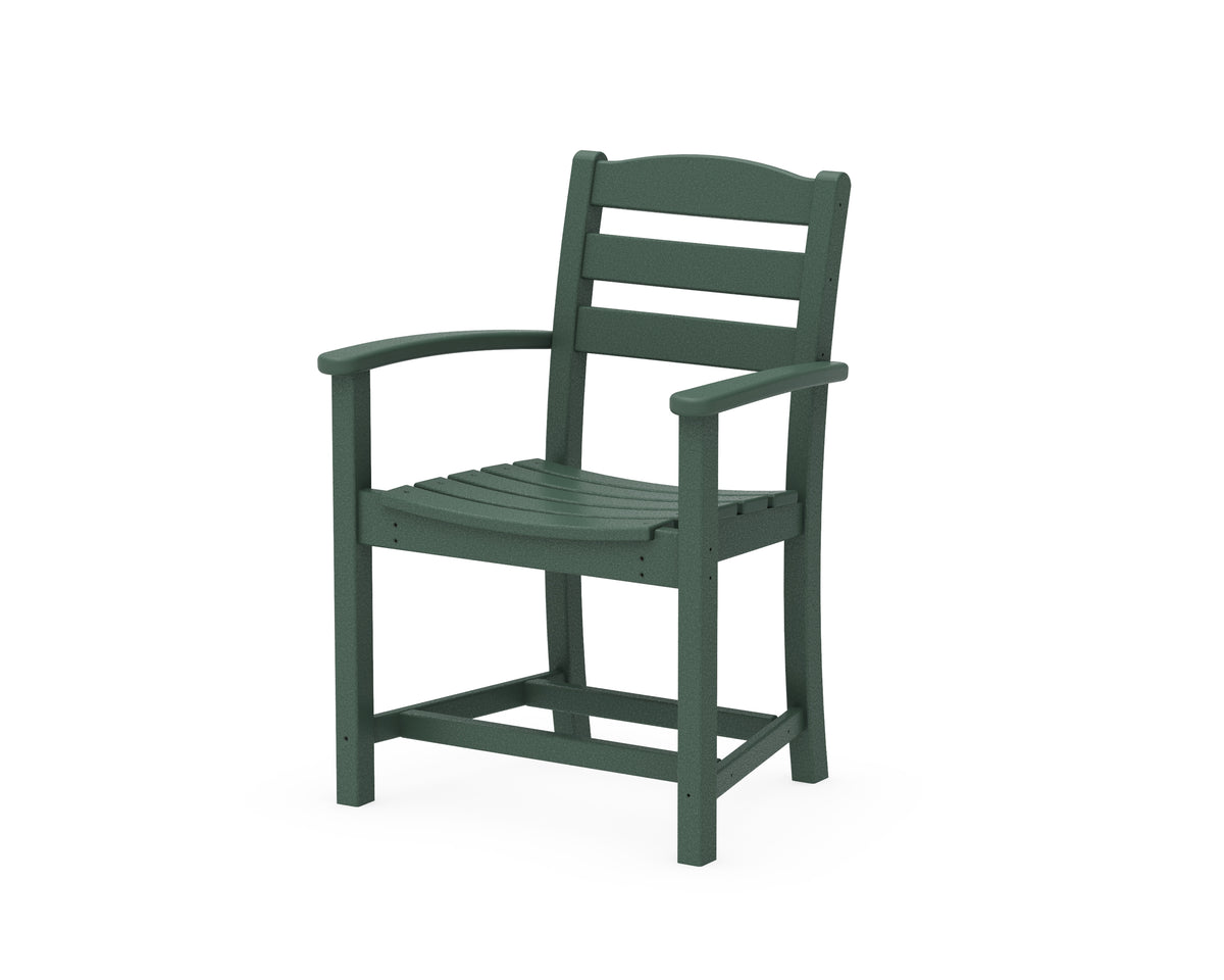 POLYWOOD La Casa Café Dining Arm Chair in Green