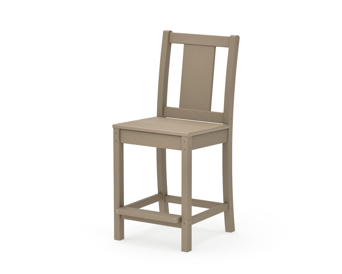 POLYWOOD Prairie Counter Side Chair in Vintage Sahara