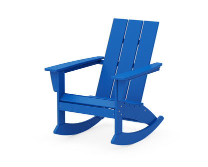 POLYWOOD Modern Adirondack Rocking Chair in Pacific Blue