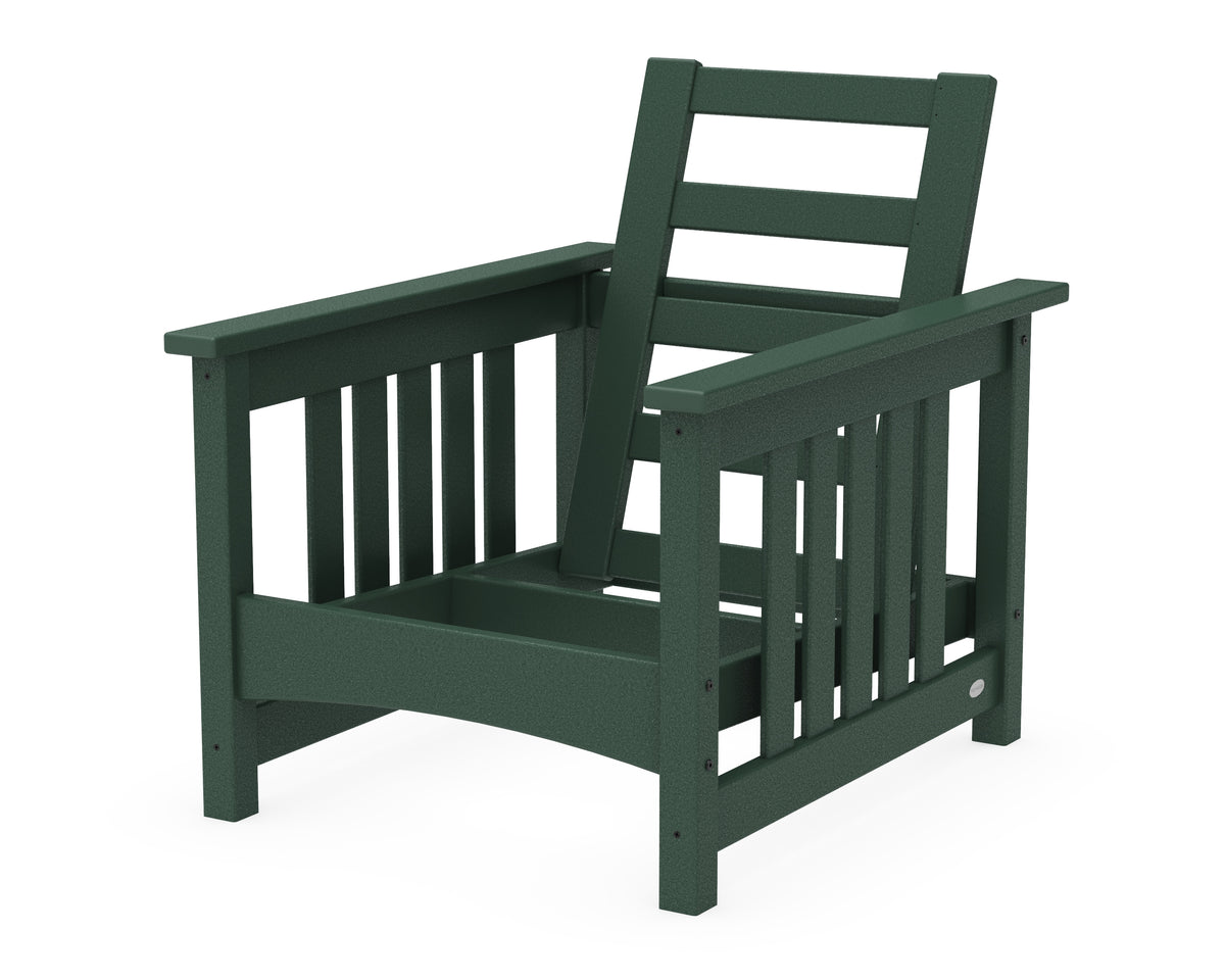 POLYWOOD Club Mission Chair Frame in Green