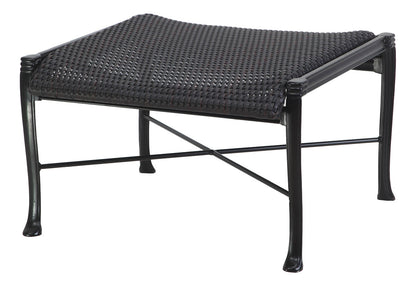 Gensun Michigan Woven Ottoman in Carbon