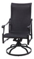 Gensun Michigan Woven High Back Swivel Rocker in Carbon