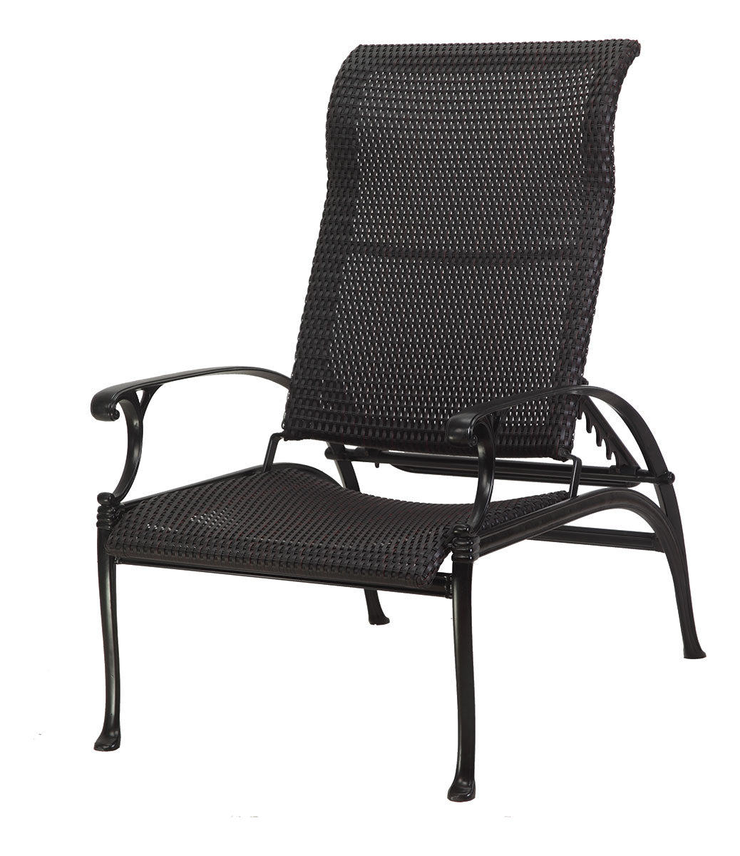 Gensun Michigan Woven Reclining Chair in Carbon