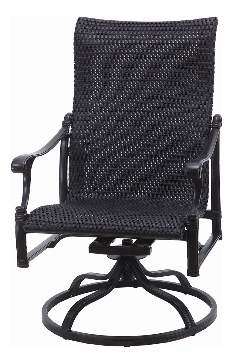 Gensun Michigan Woven Standard Back Swivel Rocker in Carbon