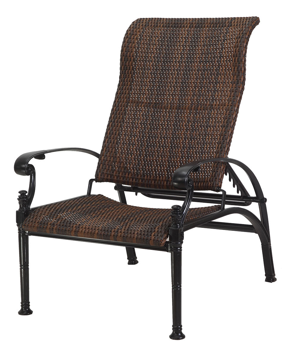 Gensun Florence Woven Reclining Chair in Carbon