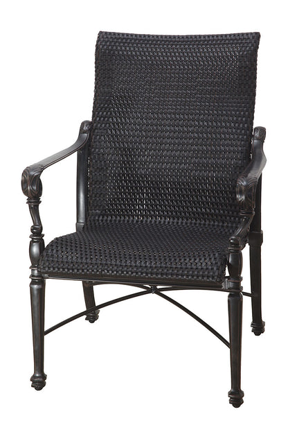 Gensun Grand Terrace Woven Standard Back Dining Chair in Vintage