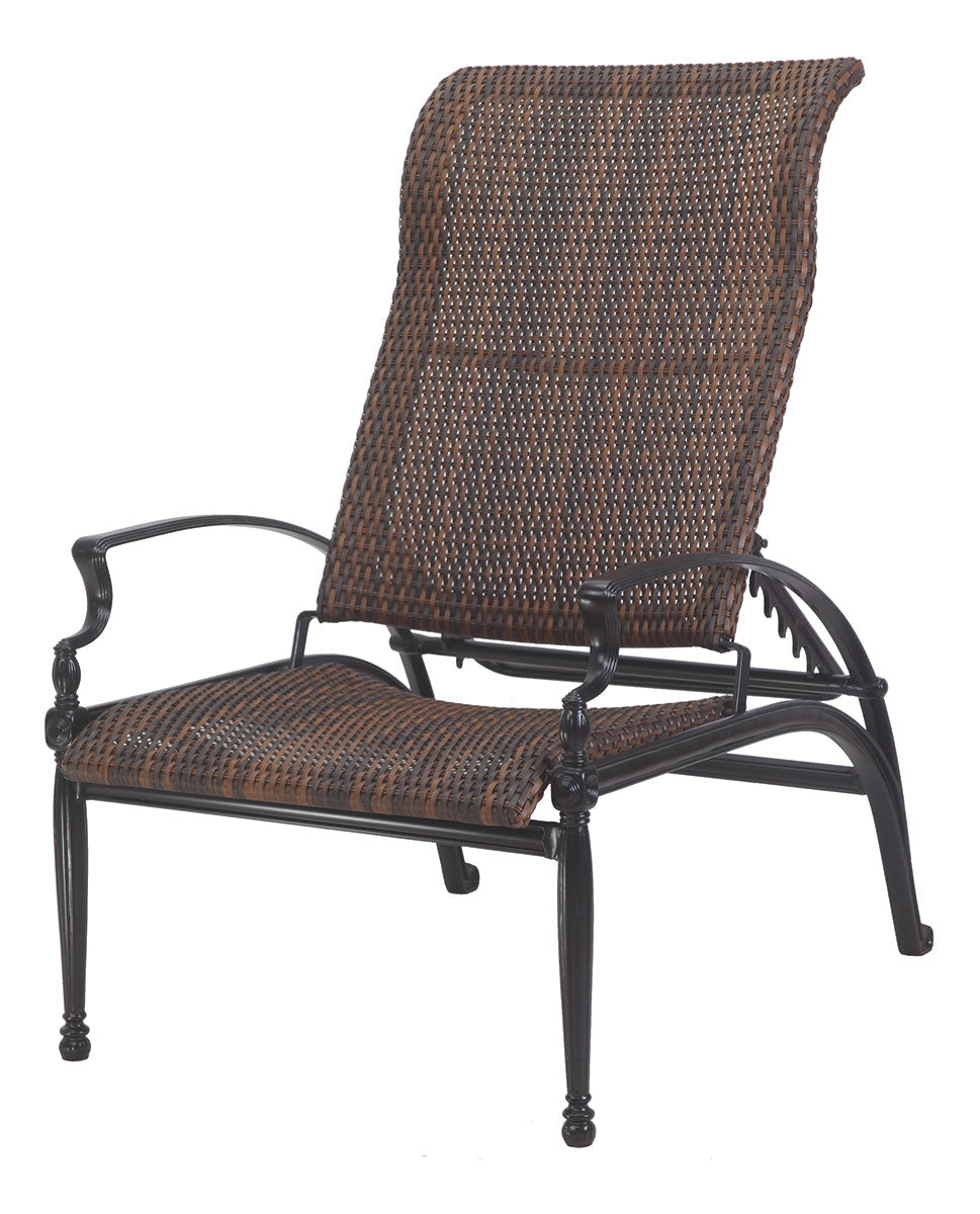 Gensun Bel Air Woven Reclining Chair in Midnight Gold