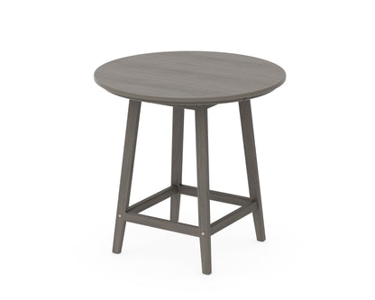 POLYWOOD Studio 30" Round Bistro Table in Driftwood