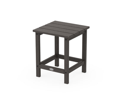 POLYWOOD Long Island 18" Side Table in Vintage Coffee