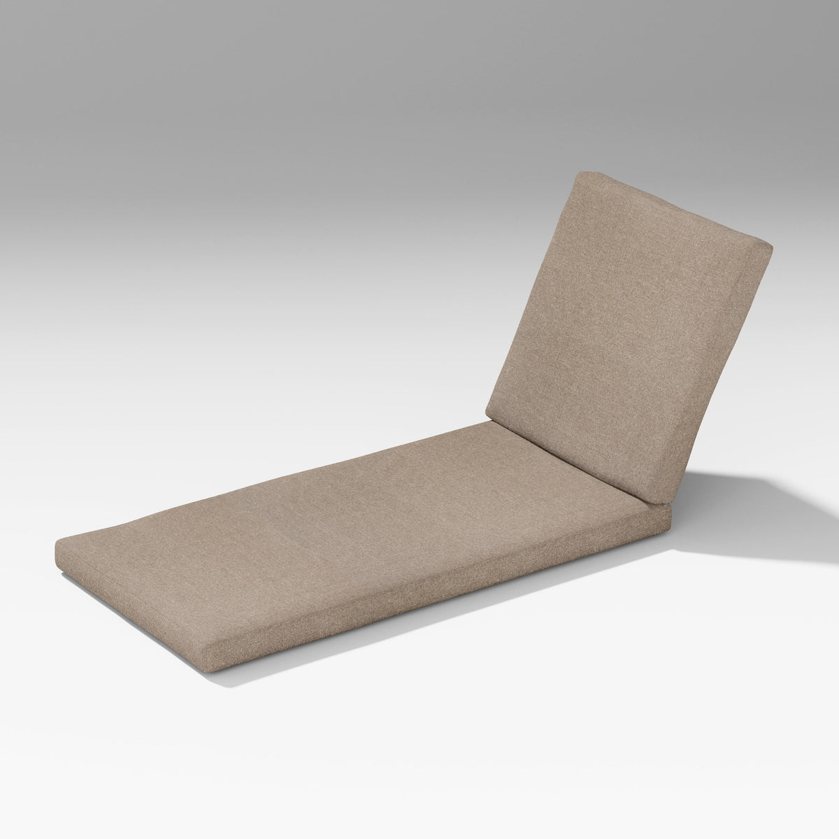 POLYWOOD PW Designer Series Latitude Chaise Lounge Full Cushion in Spiced Burlap
