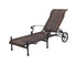 Gensun Florence Woven Chaise Lounge in Carbon