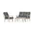 POLYWOOD Prairie 3-Piece Deep Seating Set with Loveseat in Sand
