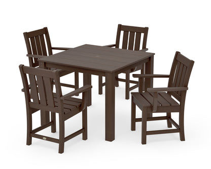 POLYWOOD Oxford 5-Piece Parsons Dining Set in Kona