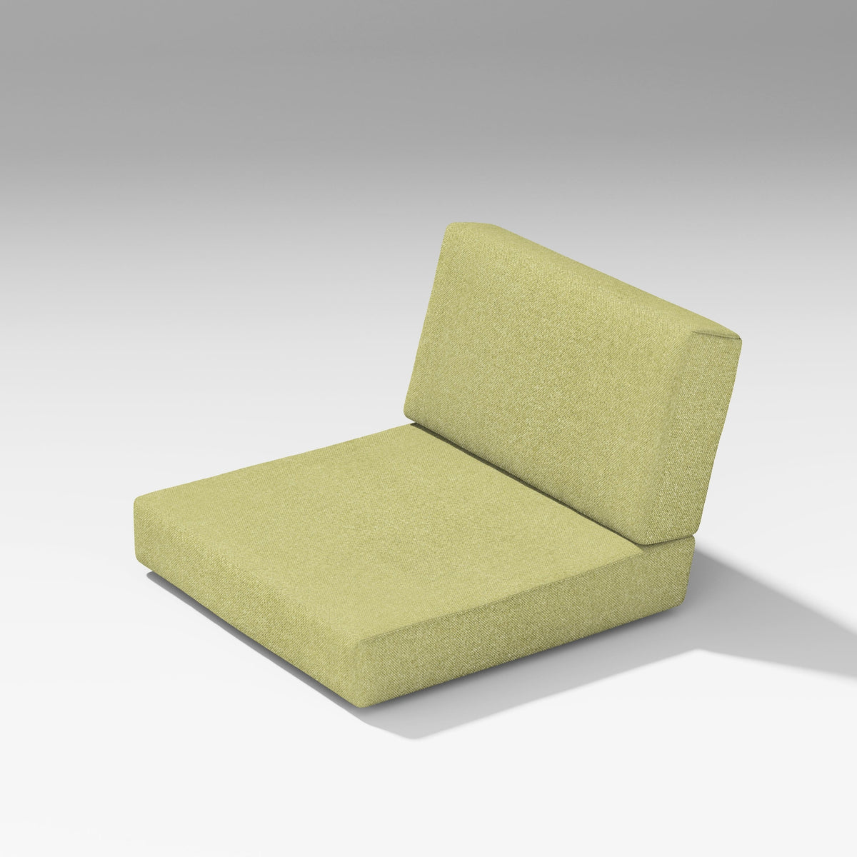 POLYWOOD PW Designer Series Latitude Modular Seat/Back Cushions in Chartreuse Boucle