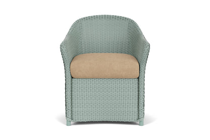 Lloyd Flanders Weekend Retreat Dining Set in Sea Glass with Hayden Sand fabric