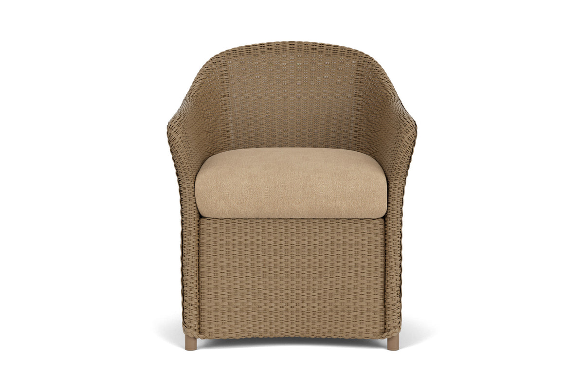 Lloyd Flanders Weekend Retreat Dining Set in Fawn with Hayden Sand fabric