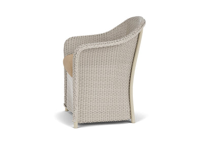 Lloyd Flanders Weekend Retreat Dining Armchair in Linen with Hayden Sand fabric, view 9