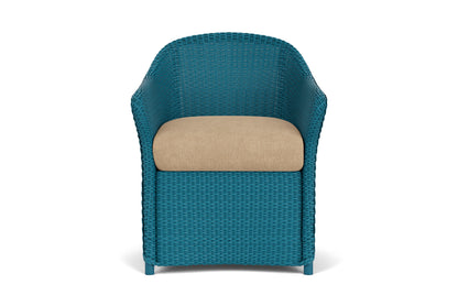 Lloyd Flanders Weekend Retreat Dining Set in Peacock with Hayden Sand fabric