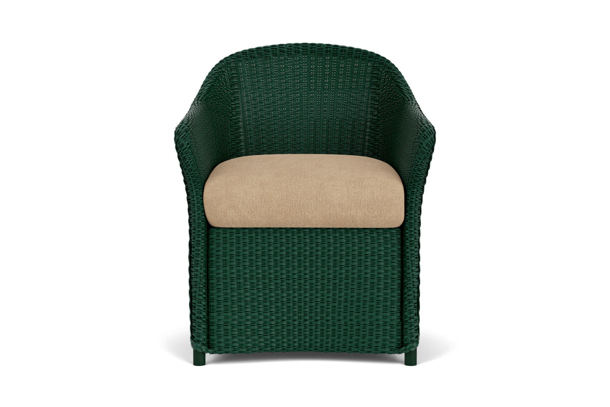 Lloyd Flanders Weekend Retreat Dining Set in Woodland with Hayden Sand fabric
