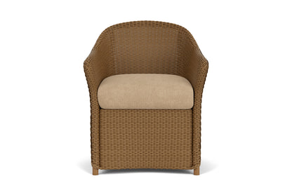 Lloyd Flanders Weekend Retreat Dining Set in Hickory with Hayden Sand fabric