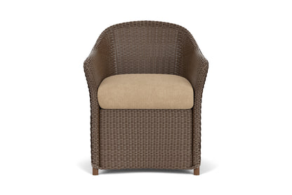Lloyd Flanders Weekend Retreat Dining Set in Bark with Hayden Sand fabric