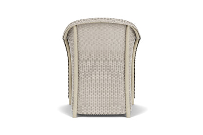 Lloyd Flanders Weekend Retreat Dining Armchair in Linen with Hayden Sand fabric, view 7