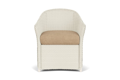 Lloyd Flanders Weekend Retreat Dining Set in Ivory with Hayden Sand fabric