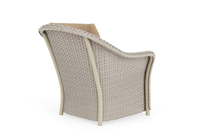 Lloyd Flanders Weekend Retreat Lounge Chair in Linen with Hayden Sand fabric, view 6