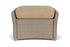Lloyd Flanders Weekend Retreat Woven Ottoman in French Beige with Hayden Sand fabric