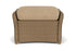 Lloyd Flanders Weekend Retreat Woven Ottoman in Fawn with Hayden Sand fabric