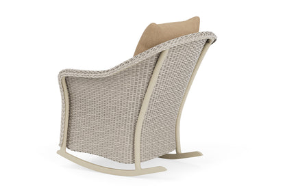 Lloyd Flanders Weekend Retreat Lounge Rocker in Linen with Hayden Sand fabric, view 8