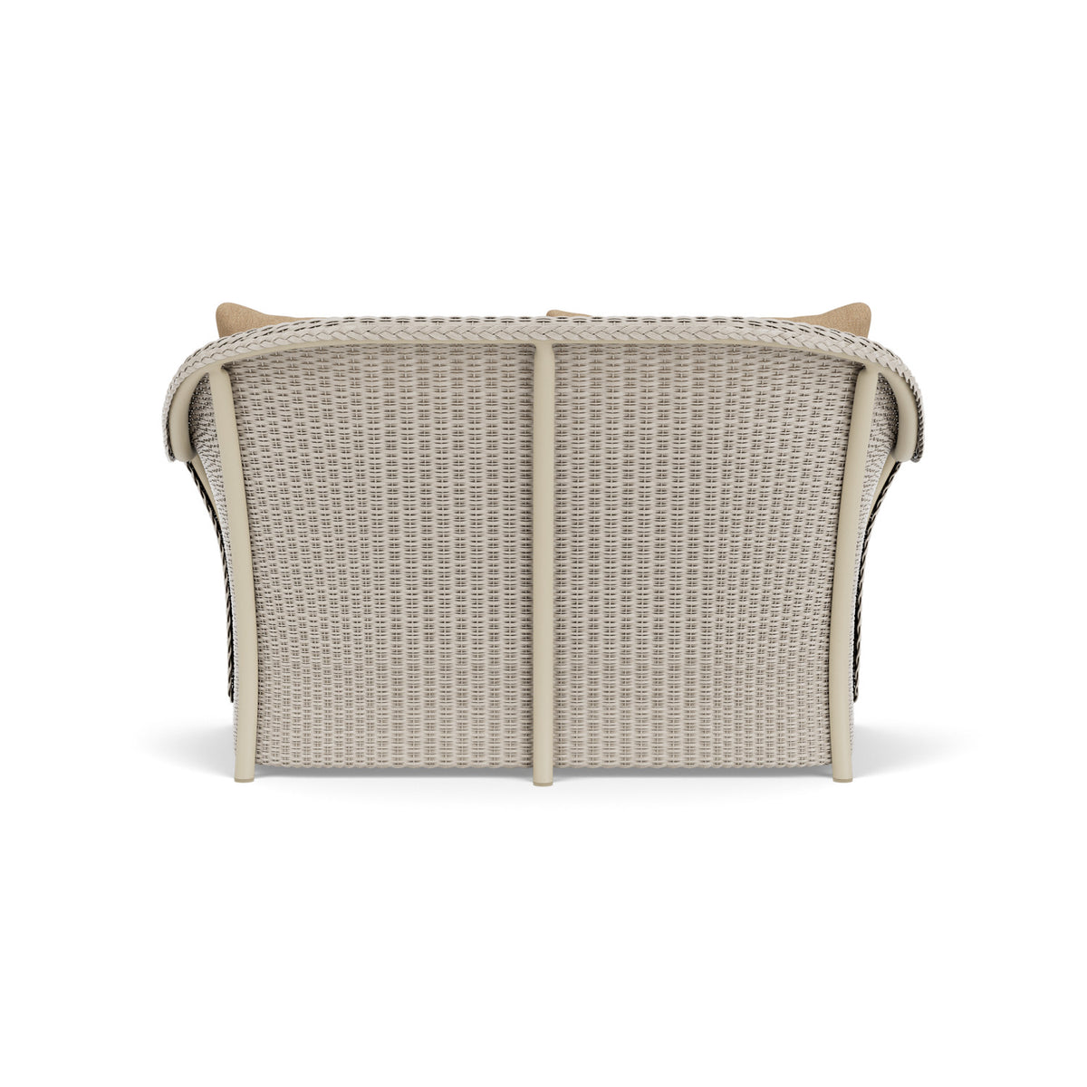 Lloyd Flanders Weekend Retreat Loveseat in Linen with Hayden Sand fabric, view 7