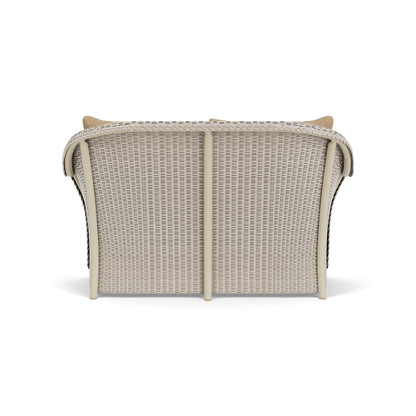 Lloyd Flanders Weekend Retreat Loveseat in Linen with Hayden Sand fabric, view 7