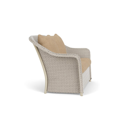 Lloyd Flanders Weekend Retreat Conversation Set in Linen with Hayden Sand fabric, view 4