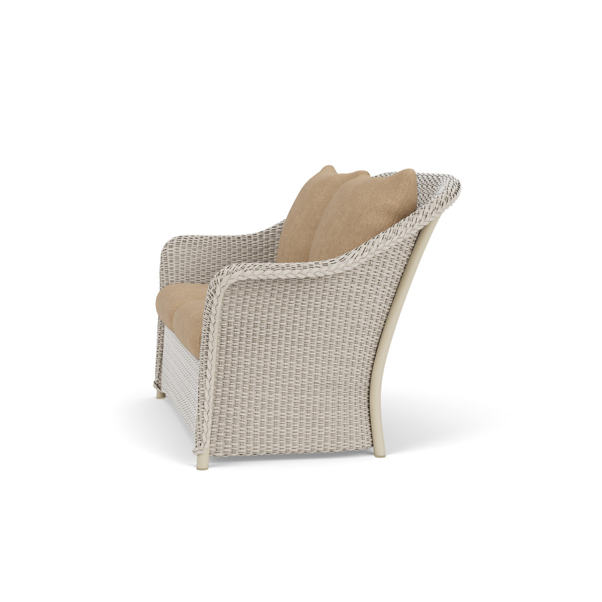 Lloyd Flanders Weekend Retreat Conversation Set in Linen with Hayden Sand fabric, view 9