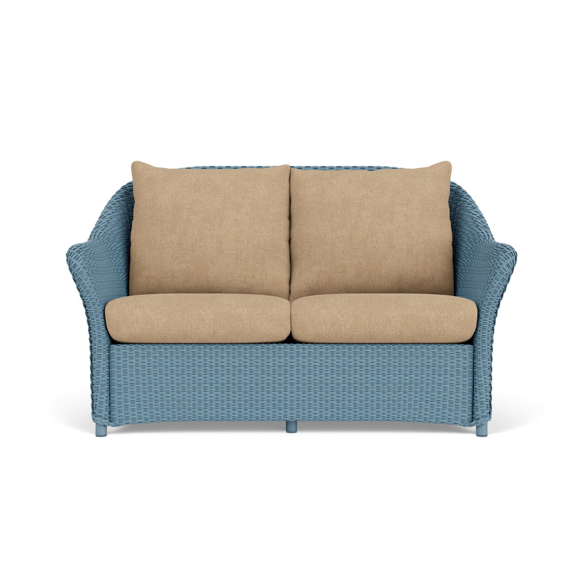 Lloyd Flanders Weekend Retreat Conversation Set in Stillwater with Hayden Sand fabric