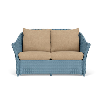 Lloyd Flanders Weekend Retreat Conversation Set in Stillwater with Hayden Sand fabric