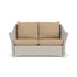 Lloyd Flanders Weekend Retreat Loveseat in Linen with Hayden Sand fabric