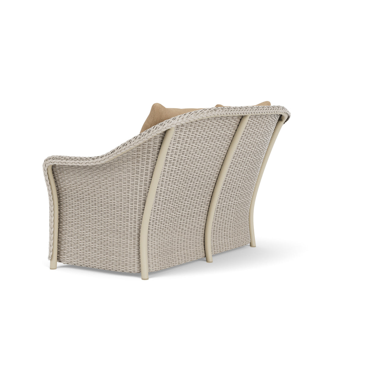 Lloyd Flanders Weekend Retreat Loveseat in Linen with Hayden Sand fabric, view 8