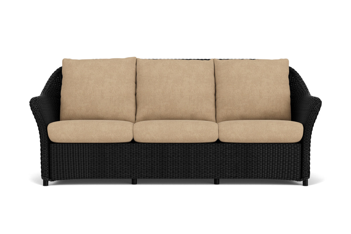 Lloyd Flanders Weekend Retreat Living Room Set in Ebony with Hayden Sand fabric
