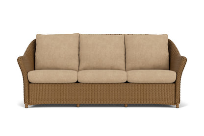 Lloyd Flanders Weekend Retreat Sofa in Hickory with Hayden Sand fabric