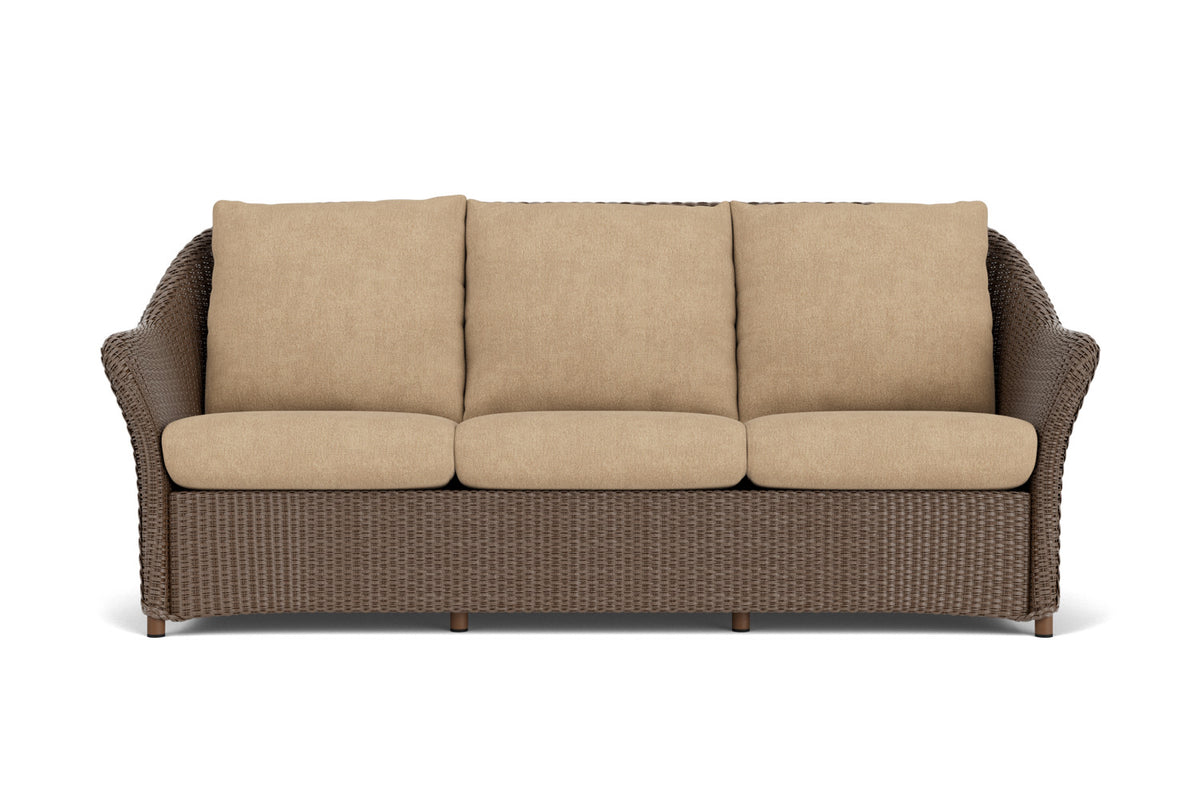 Lloyd Flanders Weekend Retreat Sofa in Bark with Hayden Sand fabric