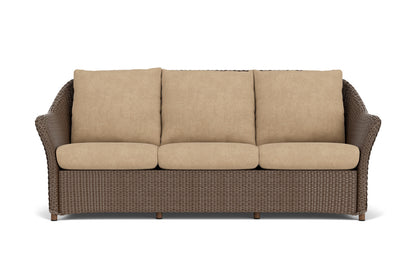 Lloyd Flanders Weekend Retreat Sofa in Bark with Hayden Sand fabric