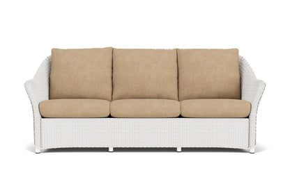 Lloyd Flanders Weekend Retreat Living Room Set in White with Hayden Sand fabric
