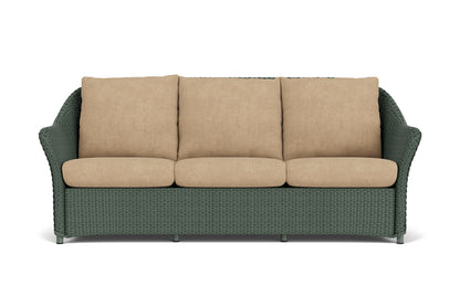 Lloyd Flanders Weekend Retreat Sofa in Spruce with Hayden Sand fabric