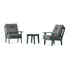 POLYWOOD Mission 3-Piece Deep Seating Set in Green