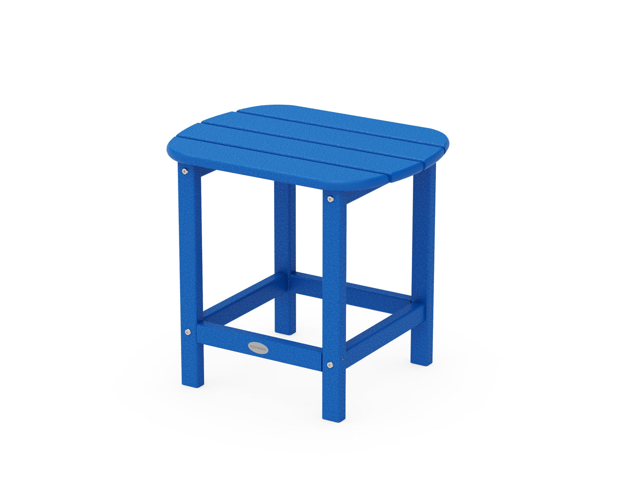 POLYWOOD South Beach 18" Side Table in Pacific Blue
