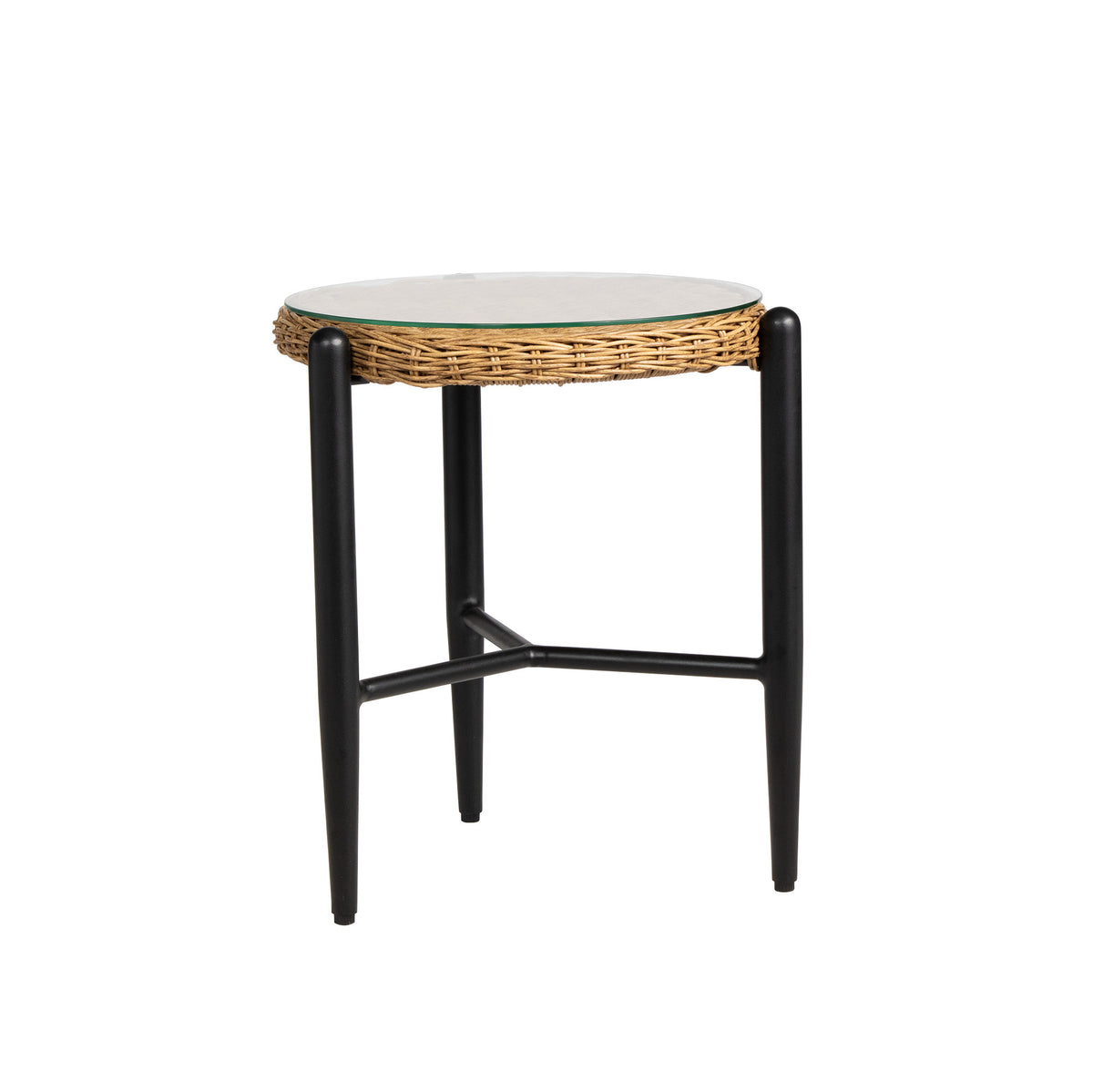 Lloyd Flanders Galloway 19" Round End Table, lifestyle photo 1