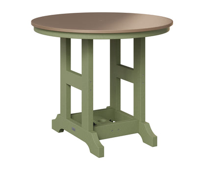 Berlin Gardens Garden Classic 38" Round Table in Sage, Hammered Bronze top